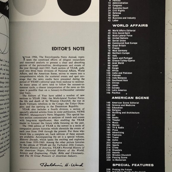 Year-1966 Events of 1965 - Rare Encyclopedia Yearbook - Picture 6 of 11